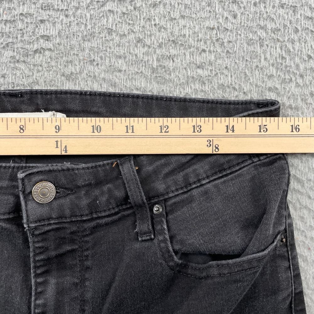 Levi's Jeans Womens 32 Black 725 High Rise Bootcut Stretch Denim 5-Pocket - Picture 6 of 10